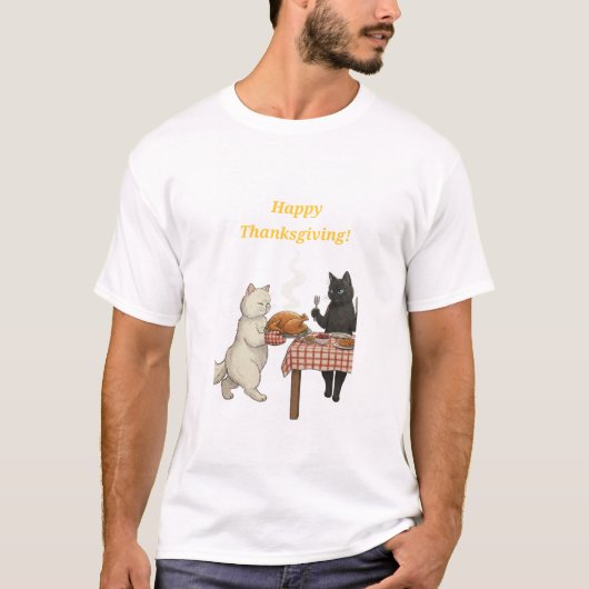 ペーパー&ぷっくハッピーサンクスギビング! Tシャツ (正面)