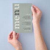 ペーパー |アイボリーシンプルタイポグラフィのメ結婚ニュー (ハンドル)