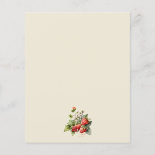 ペーパー |イチゴアフタヌーンティーブライダルシャワー (裏面)