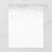 ペーパー |シルバーグリッタークリスマスパーティー招待状 (裏面)