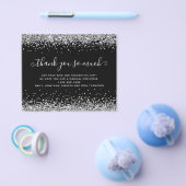 ペーパー |シルバーグリッタークリスマスブラック (シングル)