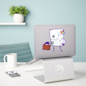 ペーパー! シール (デスク上のノートパソコン)