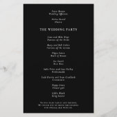 ペーパー |フォトオーバーレイ結婚式 プログラムブラック (裏面)