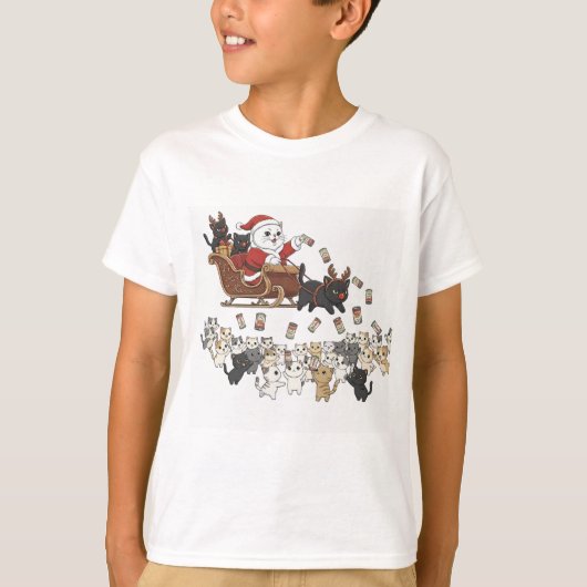 ペーパー&プック メリークリスマス! Tシャツ (正面)