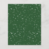 ペーパー |ホリデーオープンハウスパーティーグリーンフライヤー (裏面)