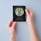 ペーパー |ホリデーオープンハウスパーティーブラックフライヤー (手)