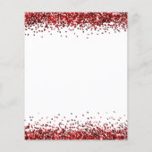 ペーパー |レッドグリッタークリスマスプレゼントパーティーホワイト (裏面)