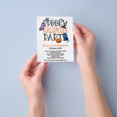 ペーパー |不気味ハローウィンパーティ招待状 (手)