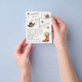 ペーパー |女性のカーボーイディスコバチェロレッテ招待状 (手)