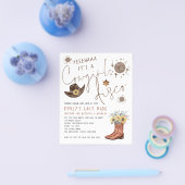 ペーパー |女性のカーボーイディスコバチェロレッテ招待状 (シングル)