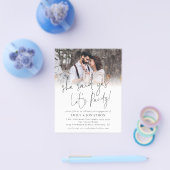 ペーパー |彼女はYes写真婚約パーティ招待状 (シングル)