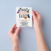 ペーパー | 怖いハロウィンパーティーの招待状 (手)