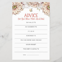 ペーパー |(昆虫)マルハナバチアドバイスママパパベビーシャワーゲーム