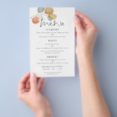 ペーパー |水モダン色の葉のメ結婚ニュー (ハンドル)