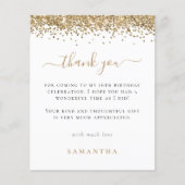 ペーパー |金ゴールドグリッターフォトスイート16ありがとうございます (正面)