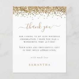 ペーパー |金ゴールドグリッターフォトスイート16ありがとうございます