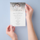 ペーパー | 2フォトオーバーレイスクリプト結婚式 プログラム (ハンドル)