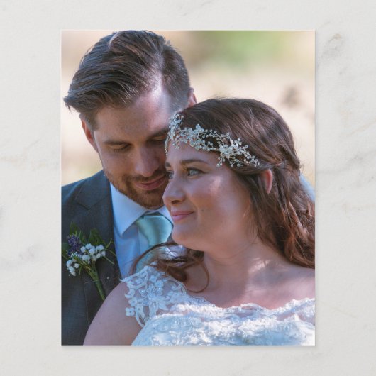 ペーパー | Eucalyptus Leaf Script Photo Thank You (裏面)