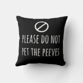 ペーブペットプリントをペットおもしろいしないでください クッション (裏面)
