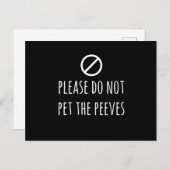 ペーブペットプリントをペットおもしろいしないでください ポストカード (正面/裏面)