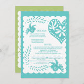 ペープル ピカド メキシコ フィエスタ ウェディング ディテール カード (正面/裏面)