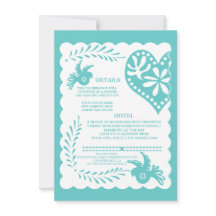 ペープル ピカド メキシコ フィエスタ ウェディング ディテール カード