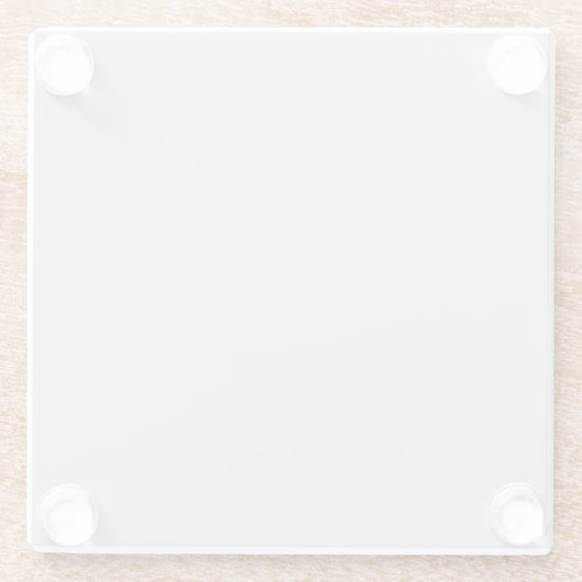 ペールグレイの幾何学模様 - サマーインテリア ガラスコースター (裏面)