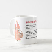 ペールノエル父フランスのクリスマス辞書 コーヒーマグカップ (正面左)