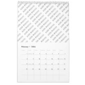 ペー独身のジ予定表の写真の追加 カレンダー (2月 2026)