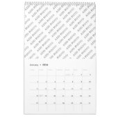 ペー独身のジ予定表の写真の追加 カレンダー (1月 2026)