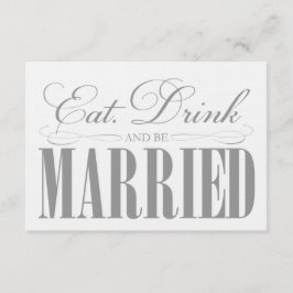 ペー食べター・ドリンク・ビー結婚したブ |エンクロージャ エンクロージャーカード