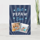 ペ最高のポー |父の日の写真 カード (正面)