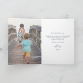 ペ最高のポー |父の日の写真 カード (内部)