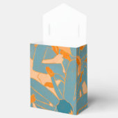 ペ桃色の現代的葉デザイン フェイバーボックス (オープン)