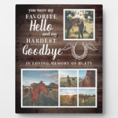 ペ素朴ットホパーソナライズされたース記念写真 フォトプラーク (正面)