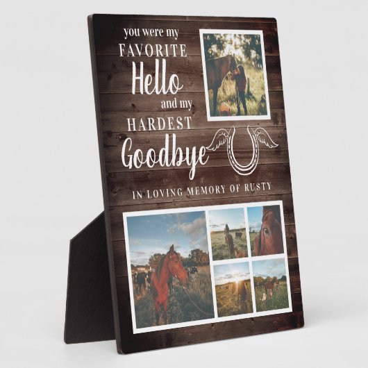 ペ素朴ットホパーソナライズされたース記念写真 フォトプラーク (側面)