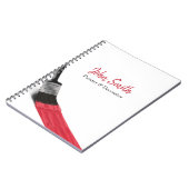 ペ絵画ンターサービス会社ブラシレッド ノートブック (左側)
