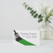 『ペ絵画ンター・サービス会社ブラシ・グリーン』 名刺 (スタンド正面)
