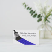 『ペ絵画ンター・サービス会社ブラシ・ブルー』 名刺 (スタンド正面)