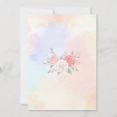 ホかわいらしース&フラワーズ誕生日招待状  招待状 (裏面)