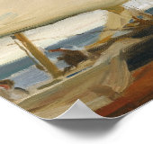 ホアキンソロラバレンシアビーチ ポスター (角)