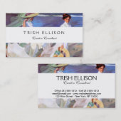 ホアキンソロラレディメンズ歩くビーチ 名刺 (正面/裏面)