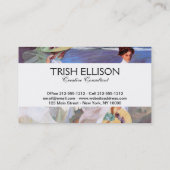 ホアキンソロラレディメンズ歩くビーチ 名刺 (裏面)