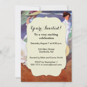 ホアキンソロラレディメンズ歩くビーチ 招待状 (正面)