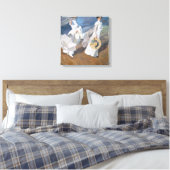 ホアキンソロラ – 女性歩くオンビーチ キャンバスプリント (インサイチュ (寝室))