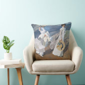 ホアキンソロラ – 女性歩くオンビーチ クッション (椅子)