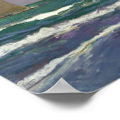 ホアキンソロラ – 海に船帆 ポスター (角)