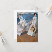 ホアキンソロラYバスティダ – 海を散歩 カード (正面/裏面インサイチュ)