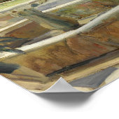 ホアキンソローラ – 中庭の噴水 ポスター (角)