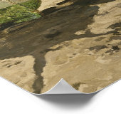 ホアキンソローラ – 魚釣りボートをビーチ ポスター (角)